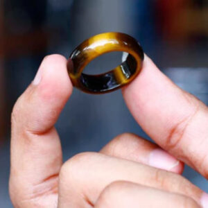tiger's eye stone ring