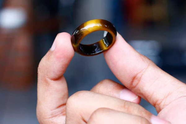 tiger's eye stone ring